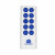 Promotional 6" Push Pop Stress Reliever Ruler - White with royal blue