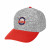 Logo Hanson Heathered Stretch Fit Cap - Gray with Red