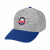 Logo Hanson Heathered Stretch Fit Cap - Gray with Royal Blue