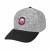 Logo Hanson Heathered Stretch Fit Cap - Gray with Black