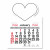 Peel-N-Stick® Calendar - Heart - White