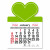 Peel-N-Stick® Calendar - Heart - Apple Green