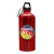 Digital Logo Aluminum 20 oz Sports Bottle - Metallic red