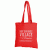 Lightweight Colorful Economical Cotton Tote Bag- Red