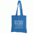 Lightweight Colorful Economical Cotton Tote Bag- Pacific blue