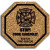 Stop Sign - King Size Cork Coaster Promotional Custom Imprinted With Logo