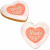 Full Color Logo Heart Cookie - Side view