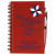 Custom Allegheny Spiral Sticky Notebook - Red