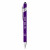 Logo Core 365 Rubberized Aluminum Click Style Pen - Campus purple