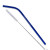 Engraved Rainbow Bent Stainless Steel Straw Blue