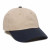 Khaki/True Navy Cotton Twill Low Crown Embroidered Cap