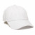 White Cotton Twill Low Crown Embroidered Cap