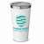 Logo Printed 17 oz Columbia Vacuum Cup With Lid - White