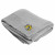 Logo Embroidered Sinclair Soft Knit Throw Blanket - Gray