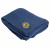 Logo Embroidered Sinclair Soft Knit Throw Blanket - Navy blue