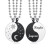 Sun and Moon Celestial Yin Yang Personalized Couples Necklace