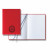 Italian Made Debossed Castelli Medium Tucson Bright Red Notebook