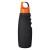 Carabiner Lid Custom Water Bottle with Grip Grooves - Orange Lid