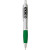 The Nash Promotional Pen in Bulk | Customizable Pens Wholesale - Silver/Green
