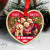 Golden Edged Photo Heart Christmas Ornament