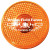 Logo Imprinted Circle Strobe Light - Translucent Orange