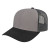 Modified Flat Bill with Mesh Back and Logo gray-black-charcoal