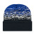 Embroidered Cuffed Static Pattern Knit Cap Black/white/true royal