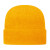 Solid Knit Cap with Cuff Gold