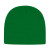 Logo Embroidered Custom Solid Knit Beanies - Kelly Green