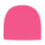 Logo Embroidered Custom Solid Knit Beanies - Neon Pink