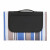 Front of Royal Oversized Custom Striped Picnic & Beach Blanket