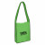 Logo Imprinted Lime Messenger Bag with Wide Straps & Velcro Closure 