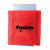 Logo Imprinted Exercise Band with Pouch - Red