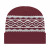 Promo RK Maroon Diamond Pattern Knit Cap with Cuff