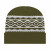 Promo RK Olive Diamond Pattern Knit Cap with Cuff