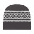 Promo RK Gray Diamond Pattern Knit Cap with Cuff