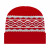 Promo RK True Red Diamond Pattern Knit Cap with Cuff