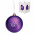 Wholesale Shatter Resistant Ornaments Custom Imprinted with Company Logos - Purple