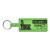 Translucent Lime Rectangular Soft Keytag