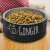 Personalized Pawprint Black Pet Bowl - 32oz