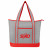 Gray with Red Harborside Heathered Cooler Tote Bag