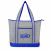 Gray with Royal Harborside Heathered Cooler Tote Bag