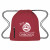 Custom Heavy Duty Drawstring Bags | Big Muscle Sports Pack with Logo | Bulk Nylon Drawstring Backpacks - Burgundy