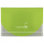 Logo Color Flap Translucent Document Holder- Green, standard imprint