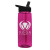Tritan Flair Bottle with Flip Straw - Transparent Fuchsia Bottle