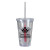 Victory Tumbler with Mood Straw with Logo red