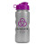 22 oz. Metallic Sports Bottle with Flip Top Lid - purple lid