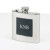 Black Front Stainless Steel Flask with Monogram