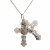 Engraved Serenity Prayer Cross Pendant with Filigree Design