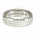 Men's Engraved Stainless Steel Notched Band